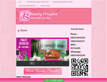 Tablet Screenshot of beautyjember.com